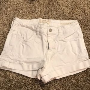 PACSUN white denim jean shorts